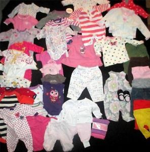 Huge Baby Girl Clothes Lot Size Newborn 0 3 Months Infant Fall Winter Outfit