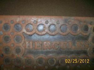 Hercules Berninghaus Foot Piece Antique Barber Chair Parts Collectible 1900'S