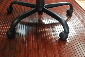 Bamboo Chair Mat Office Floor Mat Hard Wood Floor Protector Cherry Desk Chairmat