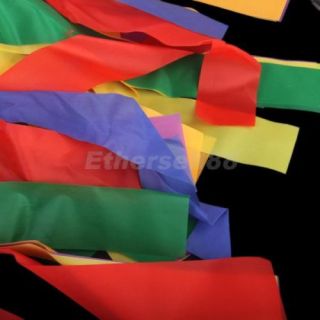 12pcs Handheld Rainbow Dance Ribbon Stage Props Toys for Children Multi Colored
