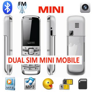 Dual Sim Mini Mobile Phone Quad Band Unlocked Bluetooth Camera Music Double Sim