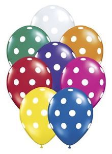 16" Jewel Polka Dots Latex Balloons 10 Themed Birthday Party Supplies