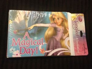 Disney Tangled Birthday Party Supplies 8 Invitation Cards Princess Rapunzel Cake