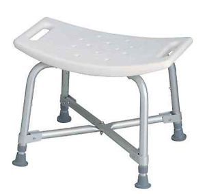 Medline Heavy Duty Shower Bath Bench Chair Seat Stool 