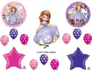 Princess Sofia The First Happy Birthday Party Balloons Decorations Supplies Dots