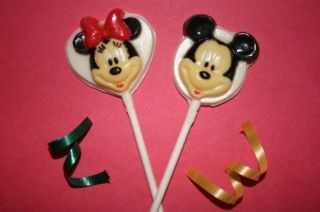 Set of 20 Mickey Minnie Mouse Chocolate Lollipop Favors Birthday Party