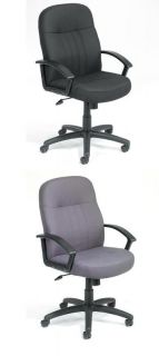 New Swivel Tilt Black or Gray Fabric Managers Office Desk Task Chairs with Arms