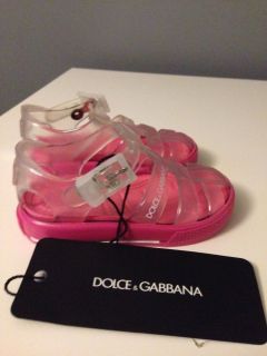 Dolce and Gabbana Baby Girl Jelly Sandals Size 20