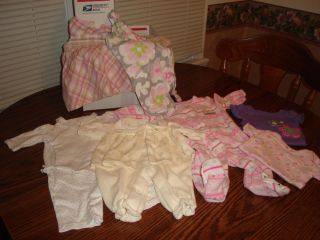 Lot of 7 Pieces Adorable Baby Girl or Reborn Doll Clothing New Year Sale Look