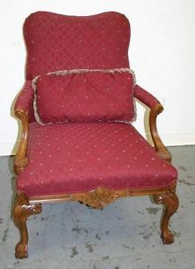 Antique Style Queen Anne Ball Claw Guest Louis Side Chair