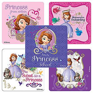 15 Disney Princess Sofia The First Stickers Party Favors Teacher Supply