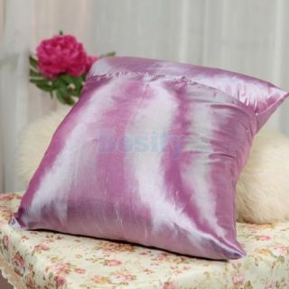 2pcs 18x18 inch Taffeta Dark Purple Throw Pillow Case Cushion Cover Pillow Slip