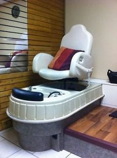 Salon Spa Pedicure Unit Bowl w Jets Chair Vibrate Heat Extra Seat Parts