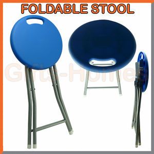 Foldable Stool Folding Chair Kitchen Bar Breakfast Bathroom Office Portable Seat