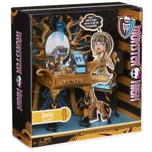 New Monster High Vanity Cleo de Nile Furniture Accessories Playset Chair House
