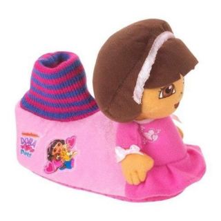 Dora The Explorer Plush Slippers Toddler Sizes s 5 6 M 7 8 L 9 10 XL 11 12