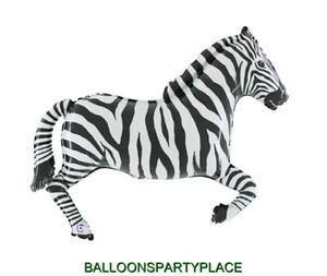 Balloon Zebra Birthday Party Baby Decoration Supplies Stripes Black White Shower