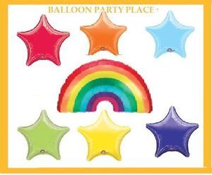 Rainbow Birthday Party Supplies Balloon Decorations Red Blue Green Orange Purple