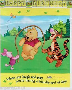 Winnie The Pooh Happy Birthday Banner Party Supplies Decorations Tigger Piglet