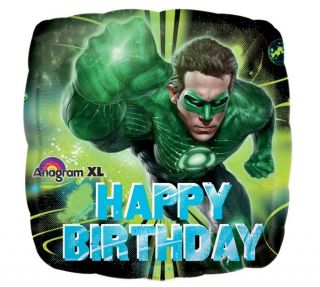 Green Lantern Movie Happy Birthday DC Comic 18" Mylar Foil Balloon