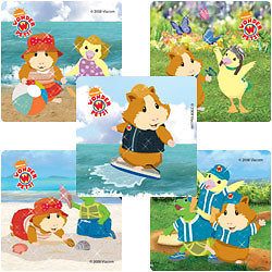 10 Wonder Pets Glitter Stickers Kids Birthday Party Goody Loot Bag Favor Supply