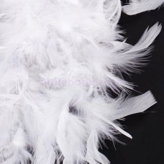 4X White 2M Feather Boa Fluffy Craft Decoration Princess Costume Party Dress Up
