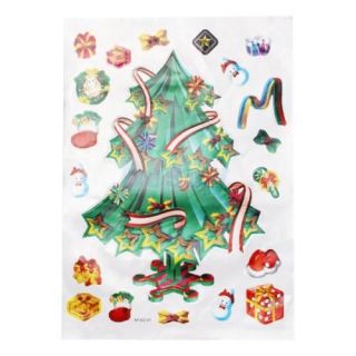3X Christmas Tree Wall Decoration Sticker Decal Party Bag Fillers Kids Craft