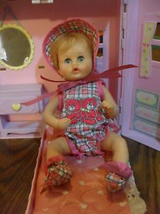 9" American Character Teenie Weenie Tiny Tears Baby Doll with New Clothes by SSO
