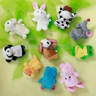 4X Set of 10pcs Forest Animal Family Story Tale Finger Puppets Party Toy Teach