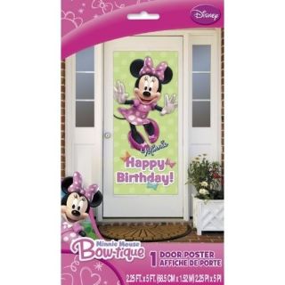Minnie Mouse Happy Birthday Wall Door Decoration 27" x 60" Poster New Toy