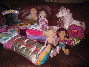 9 PS Groovy Girls Doll Furniture Lot Bed Chair Vanity Car Horse 4 Groovy Girls