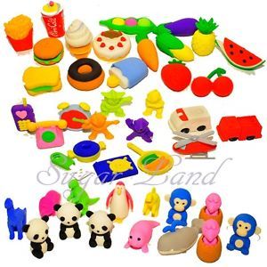 Food Animal Puzzle Erasers Students Teacher Stationary Party Bag Piñata Fillers