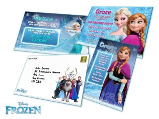 Disney Frozen Princess Anna Elsa Party Invitations Envelopes Favour Sweet Bags