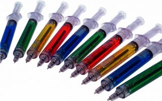 10 x New Syringe Pens Novelty Nurse Doctor Costume Birthday Party Bag Filler Toy