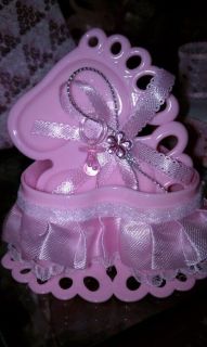 10 Pink Girl Baby Feet Favors Baby Shower Gift Raty Supplies New