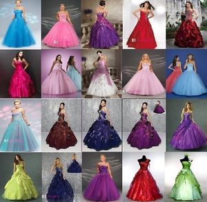 New Evening Dresses Prom Formal Party Gown Stock Size 6 8 10 12 14 16