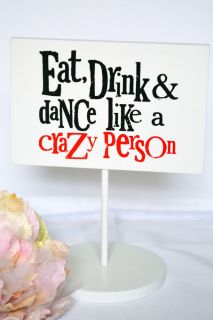 Fun Wedding Table Party Sign Candy Bar Buffet Table