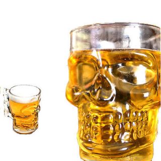 New Variety of Crystal Skull Head Glass Bottle Cup Shot Glass Drinking Ware