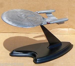 Franklin Mint Pewter Star Trek USS Enterprise Next Generation Space SHIP 7"
