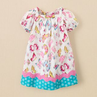 New Infant Baby Girls Blue Easter Butterfly Dress 2 PC Set Outfit Clothes 6M 9M