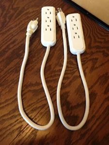 2ft Outlet Power Extension Cord Indoor Extension Cord Cables