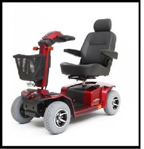 New Mega Motion MM5500DX Endeavor XL Red Electric 4 Wheel Power Chair Scooter