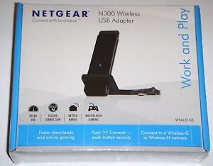 Netgear WNA3100 Wireless N N300 Work Play USB Wireless Network Adapter BNIB