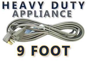 9 ft Appliance Extension Cord for AC Air Conditioner Washer Dryer Power Cable