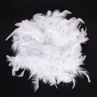 6 6 Feet Length White Feather Boa Fluffy Craft Decoration Party Costume Prop DIY