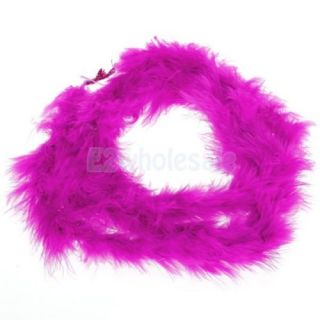 10x 2M Magenta Feather Boa Fluffy Decoration Halloween Costume Party Dress Up