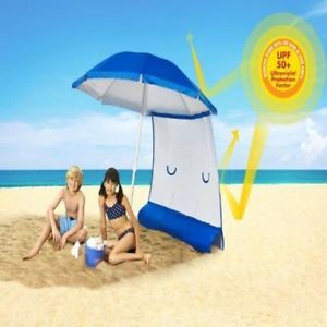New Ezshade 6 Beach Umbrella Sun Shield Combo Pack Outdoor Beach Accessories