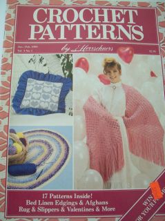 Vtg 1989 17 Different Crochet Patterns Book Baby Afghan Slippers Toddler Coat