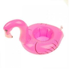 3pcs Pink Inflatable Pool Tropical Flamingo Floating Coasters Party Favors New