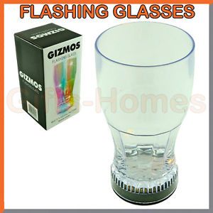 Flashing Glasses Plastic LED Glass Flash Light Up Beer Drinks Drinking Home Bar